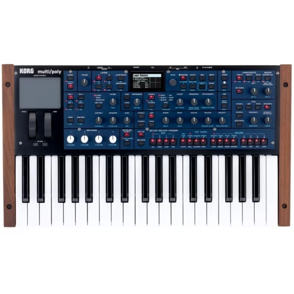 Korg Multipoly sintetizzatore a modellazione analogica fisica con 60 voci e design professionale